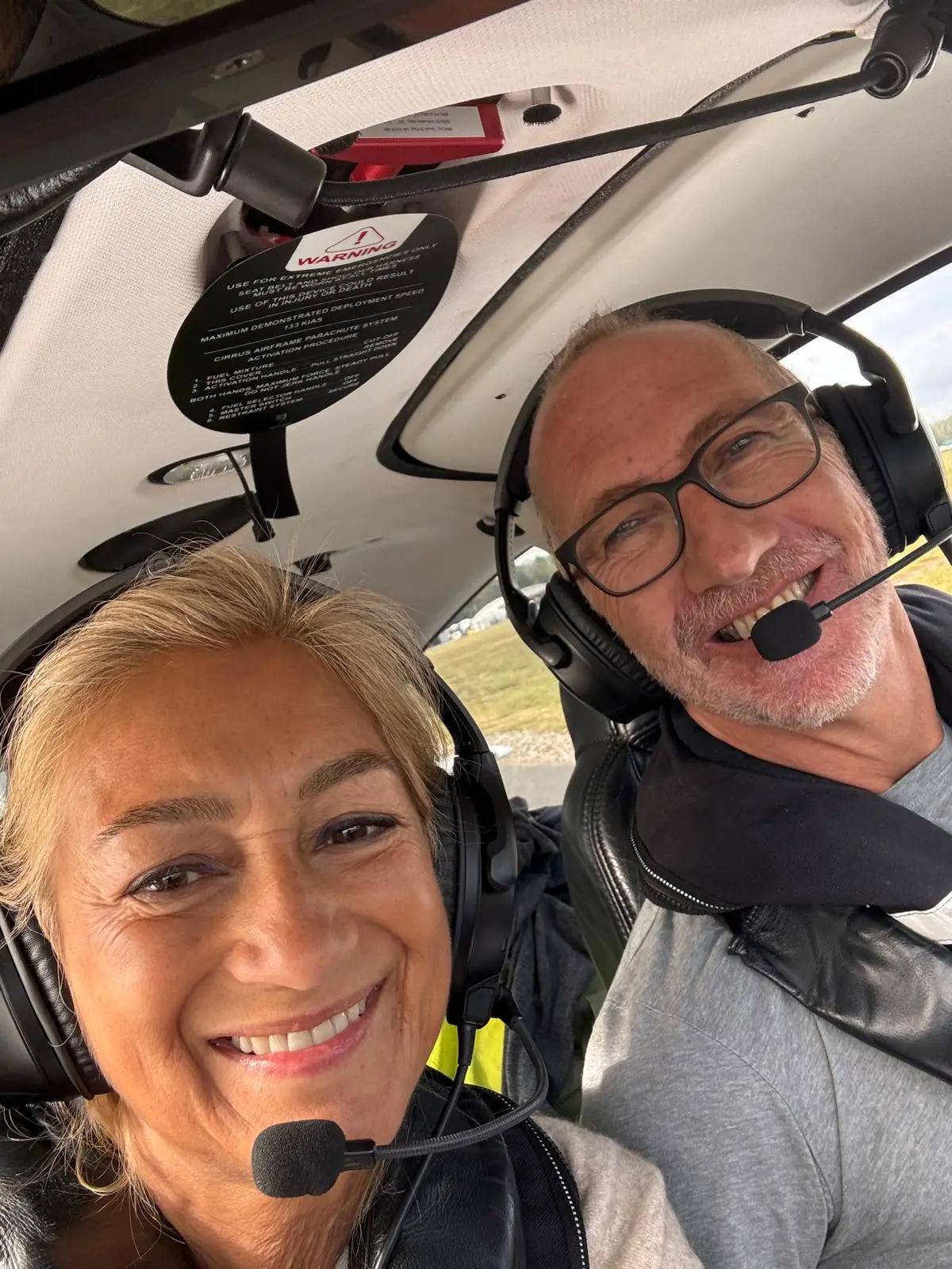 David and Jan ready to launch from Blackbushe