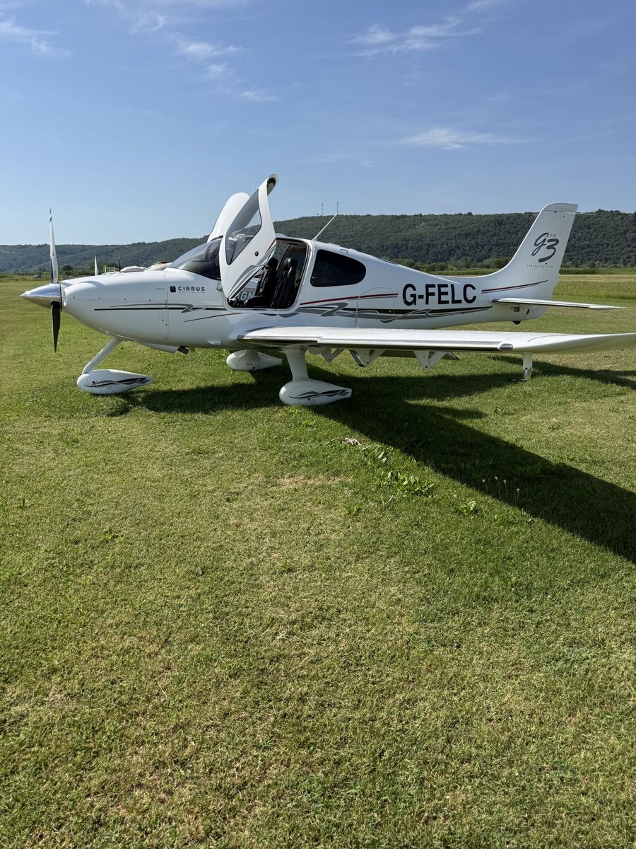 Cindy parked on the grass at Portorož